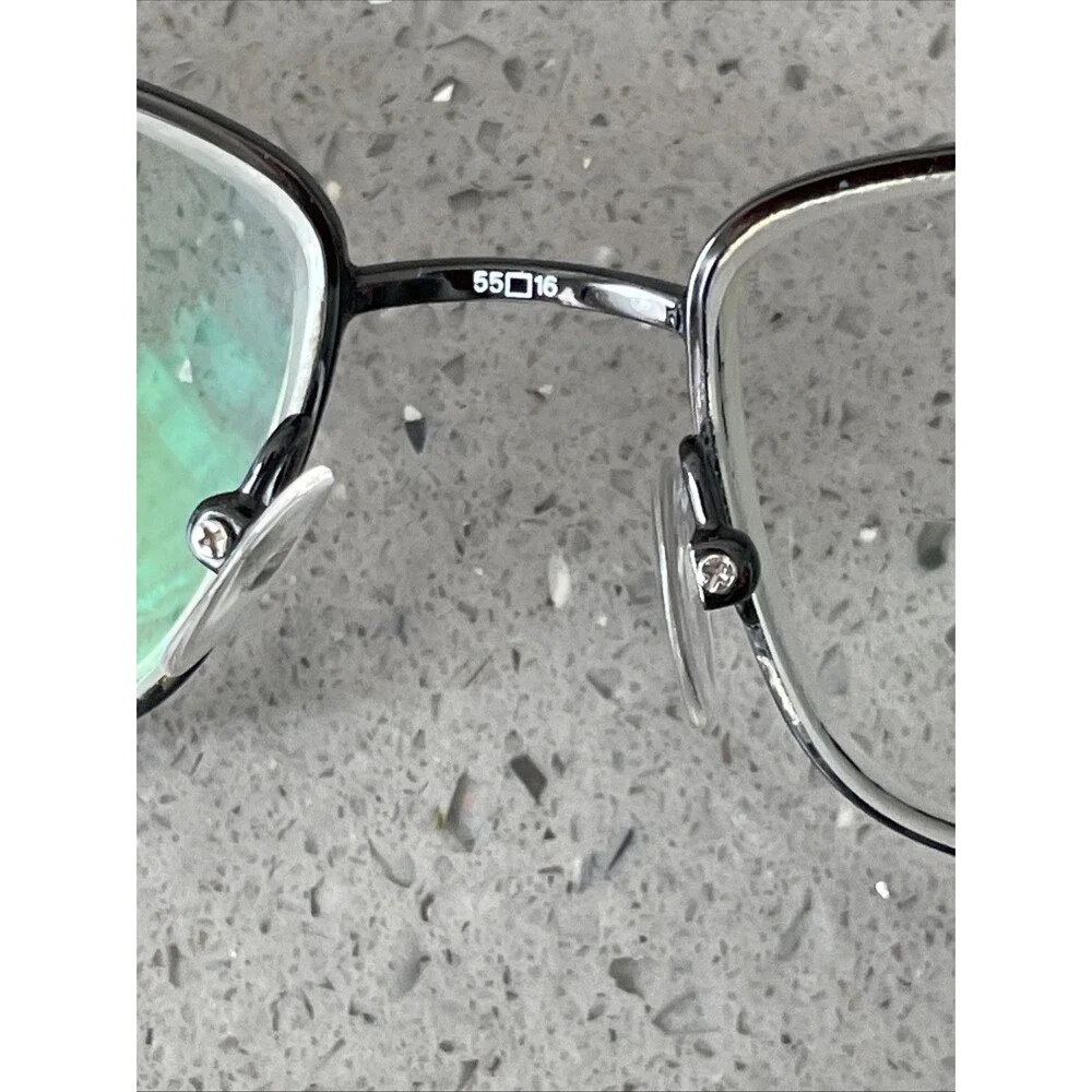 BOARD ROOM CLASSICS BC900 GM RECTANGLE gunmetal FULL RIM EYEGLASSES 55-16-145